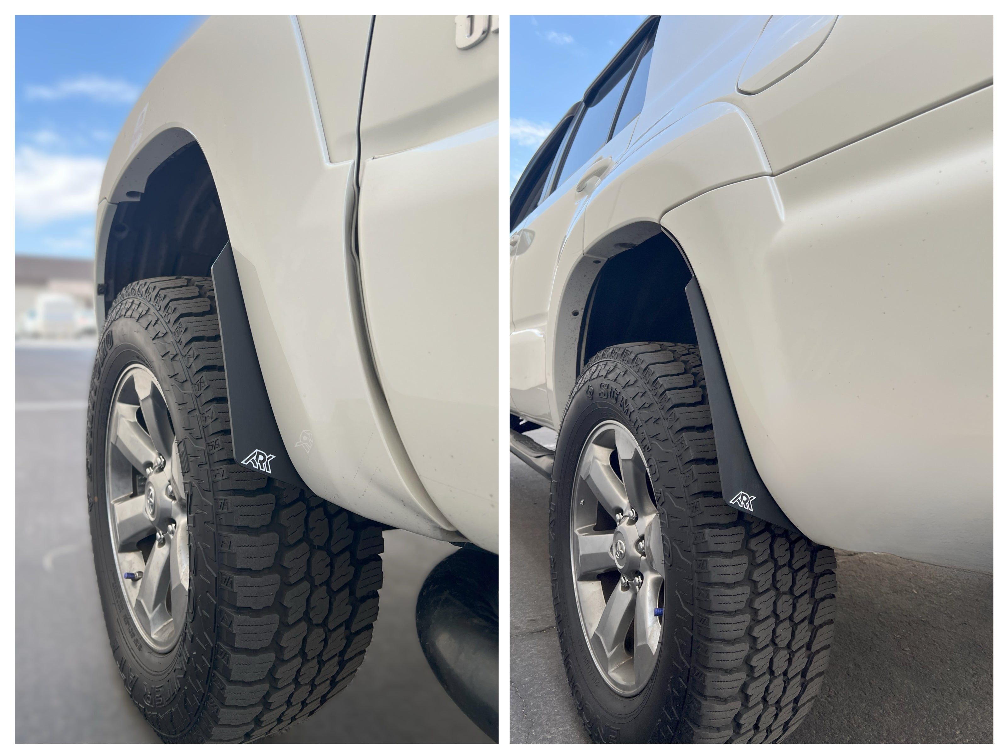Ark Splash Guards Micro Flare Mud Flap Deletes for 2006–2009 Toyota 4Runner