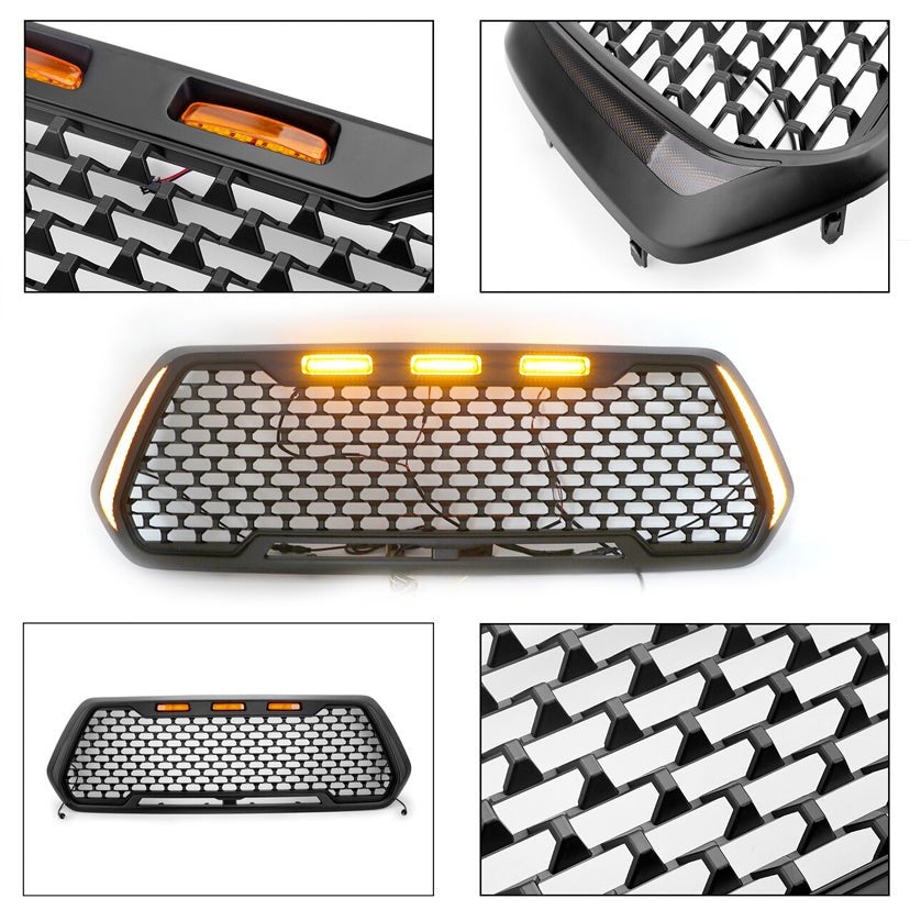 Honeycomb Mesh Grille + Led DRL & Signal Lights for 2016–2023 Tacoma (Non Sensor Trucks)