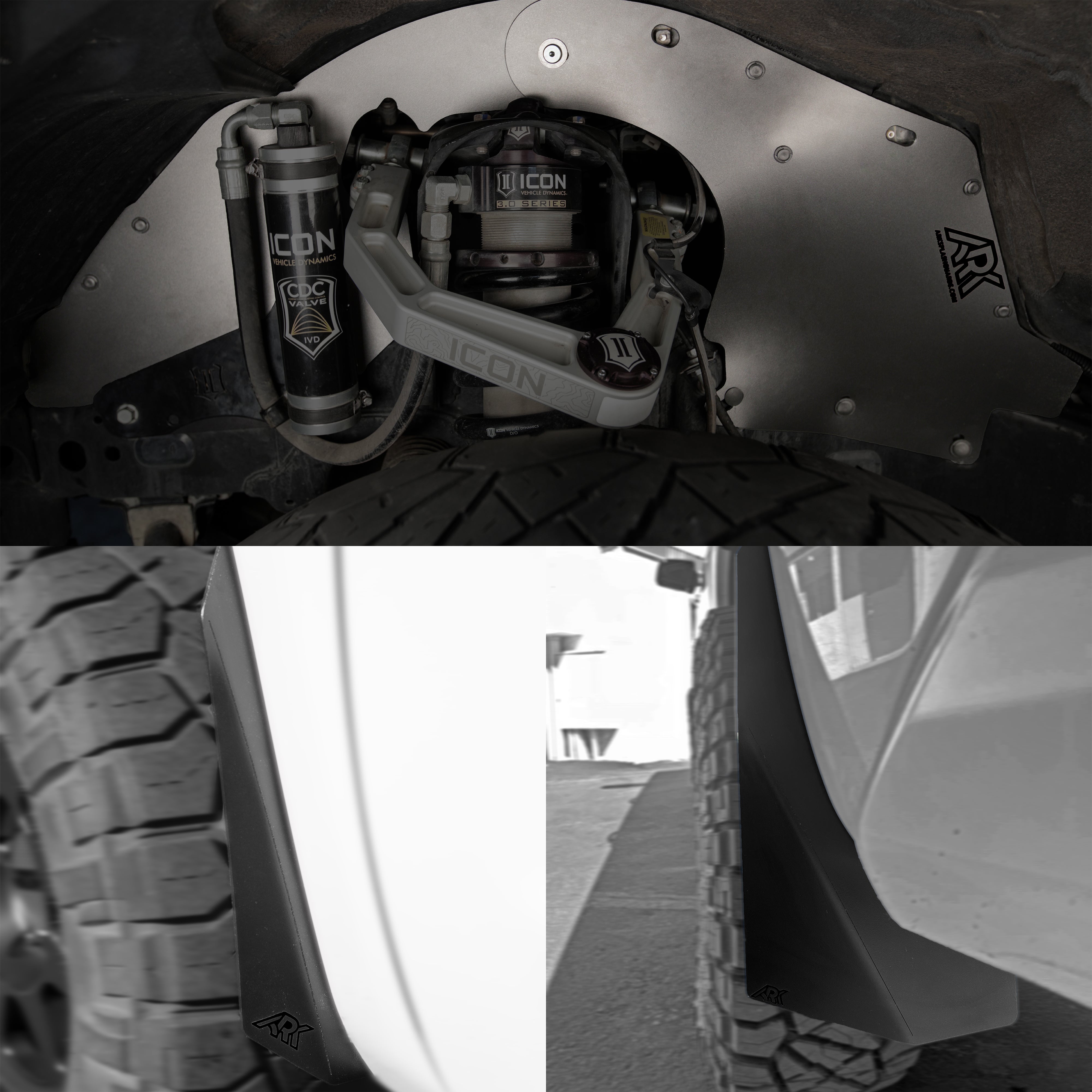 Ark Splash Guards TriXpoly Splash Guards & Mudflap Micros for 2007–2021 Toyota Tundra