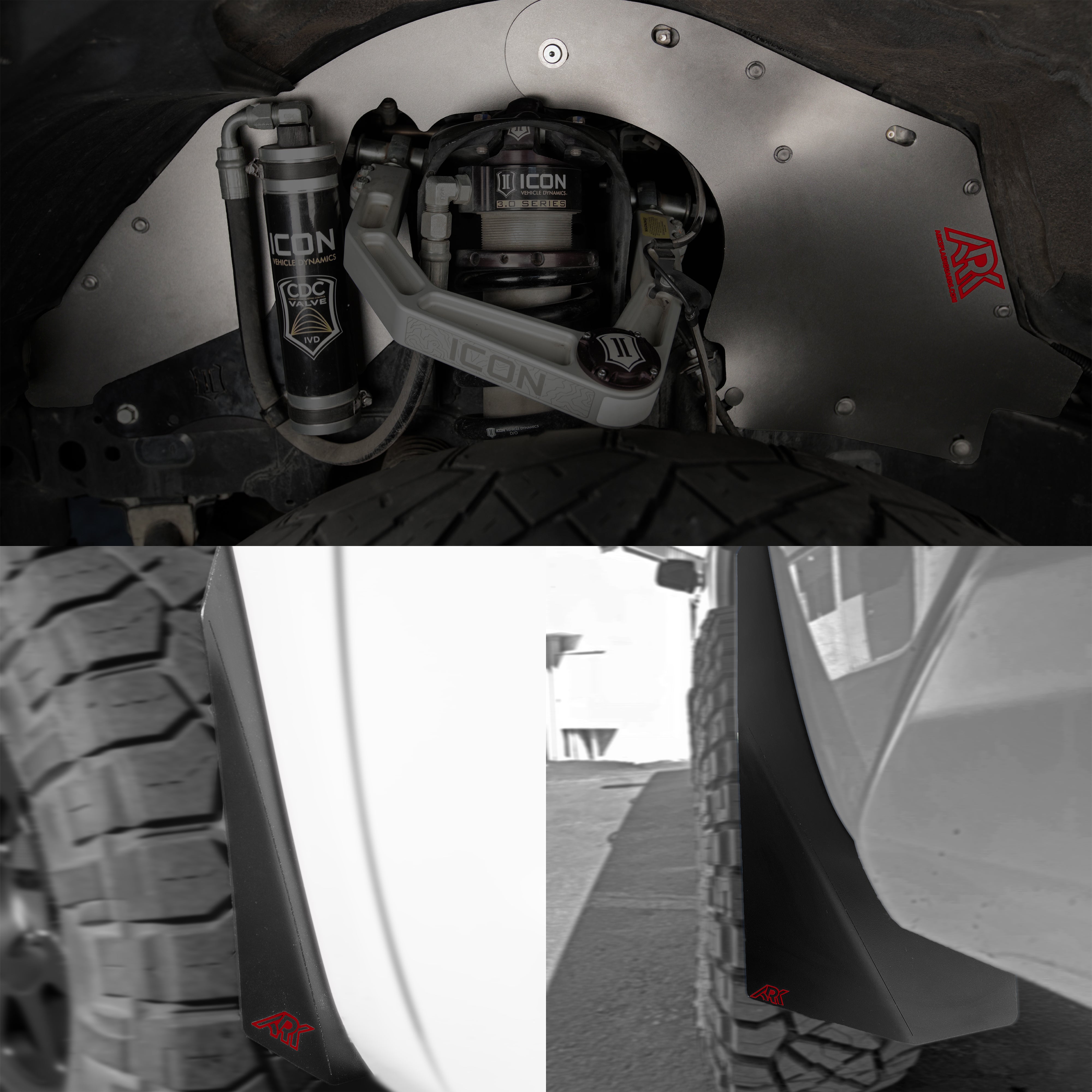 Ark Splash Guards TriXpoly Splash Guards & Mudflap Micros for 2007–2021 Toyota Tundra