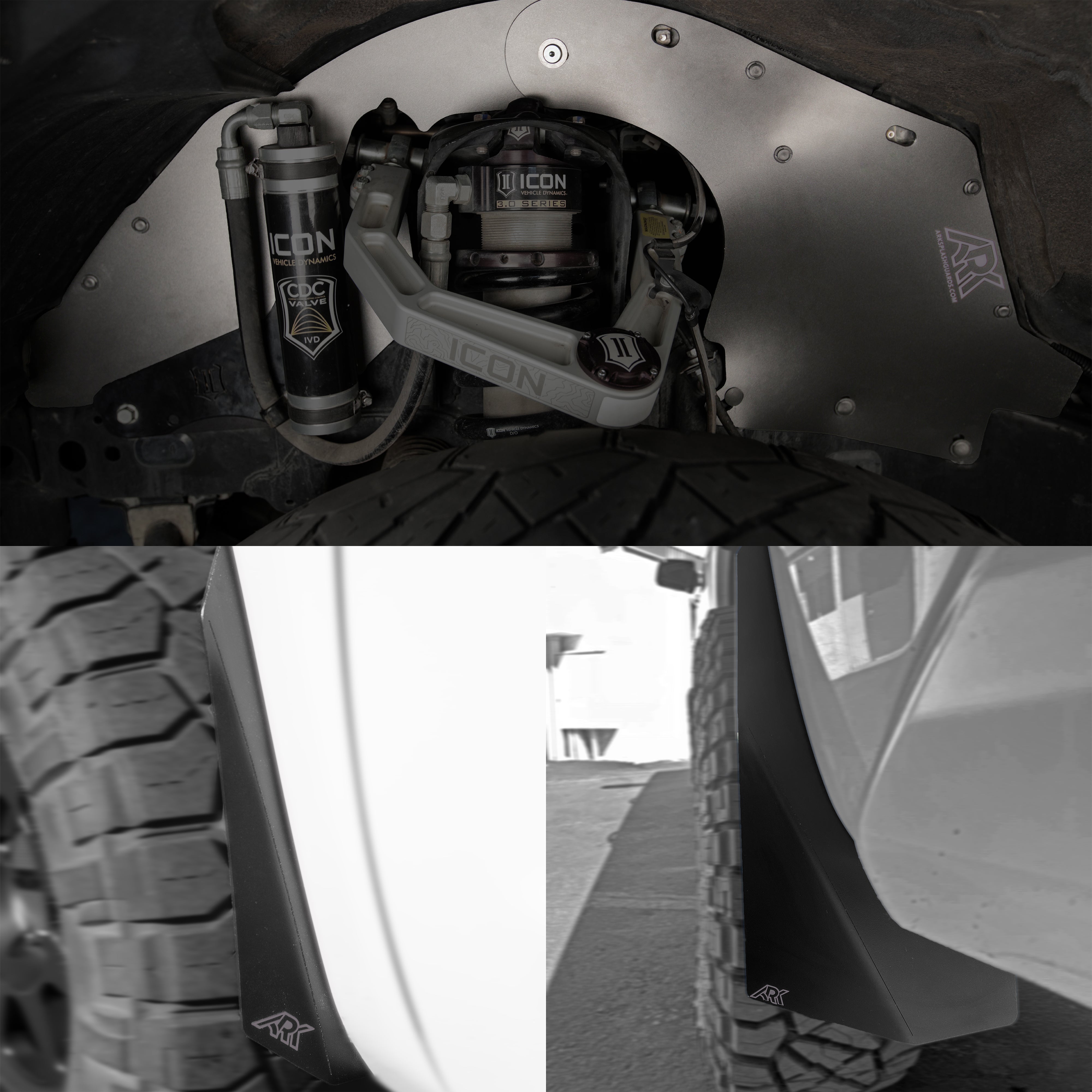 Ark Splash Guards TriXpoly Splash Guards & Mudflap Micros for 2007–2021 Toyota Tundra