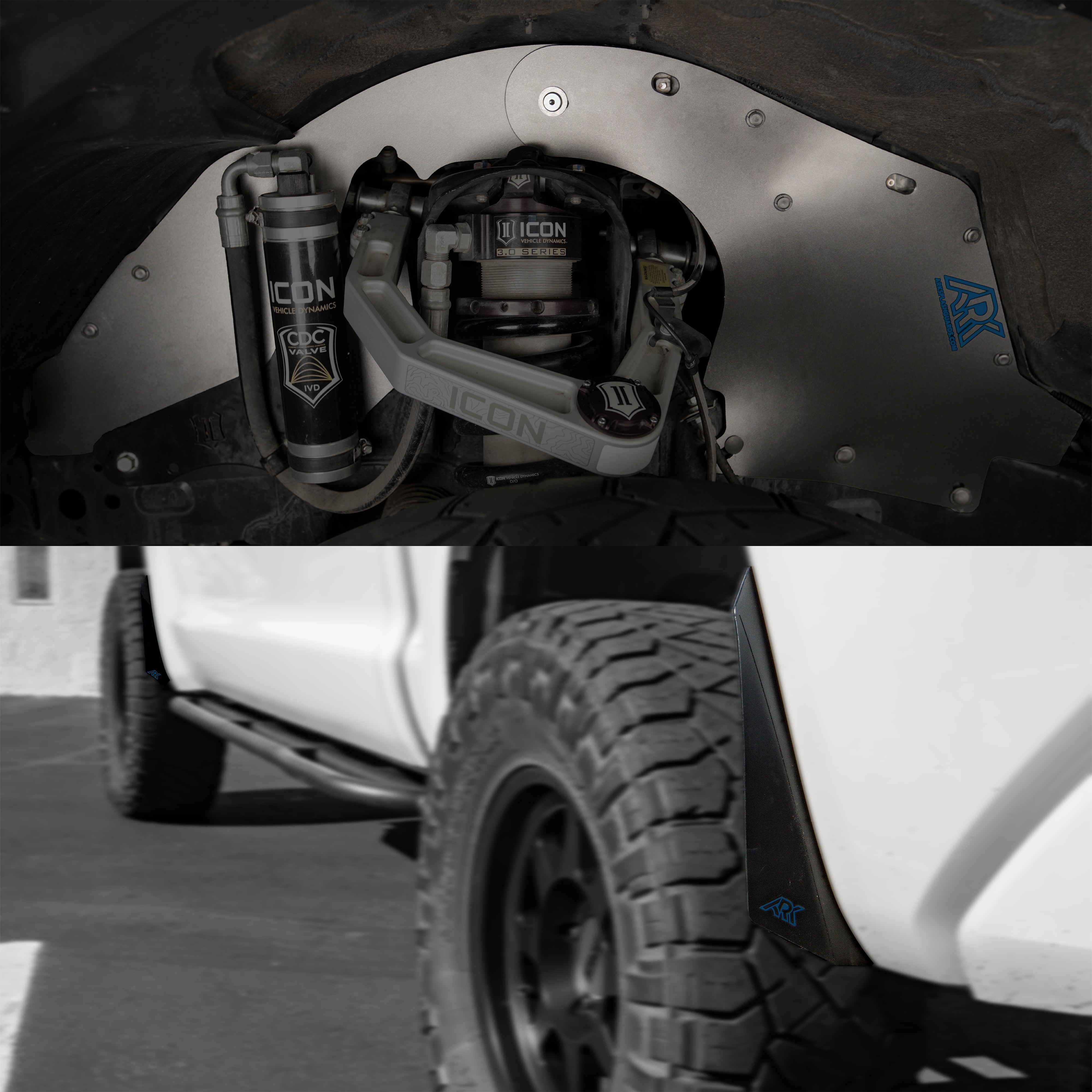 Ark Splash Guards TriXpoly Splash Guards & Mudflap Micros for 2007–2021 Toyota Tundra