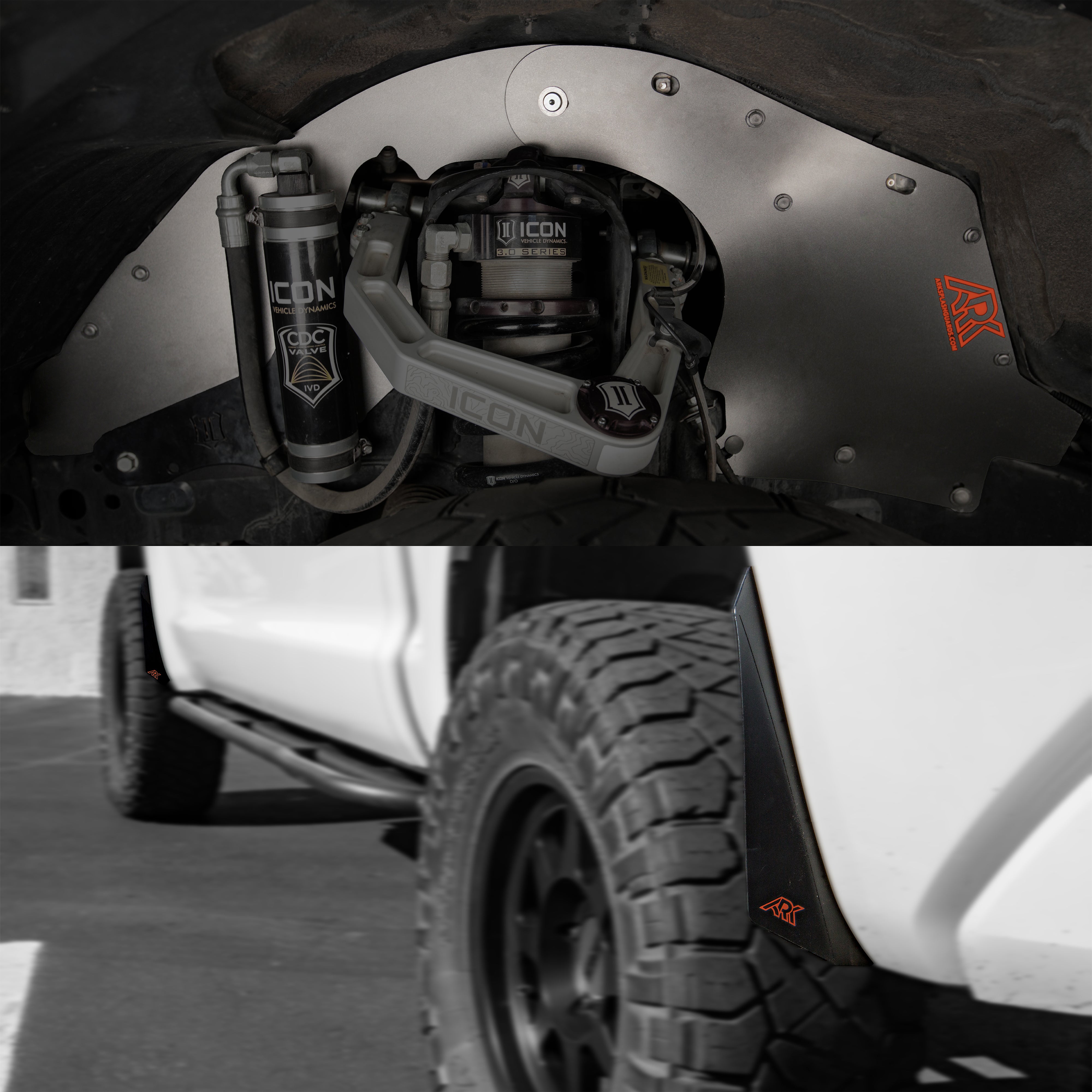 Ark Splash Guards TriXpoly Splash Guards & Mudflap Micros for 2007–2021 Toyota Tundra