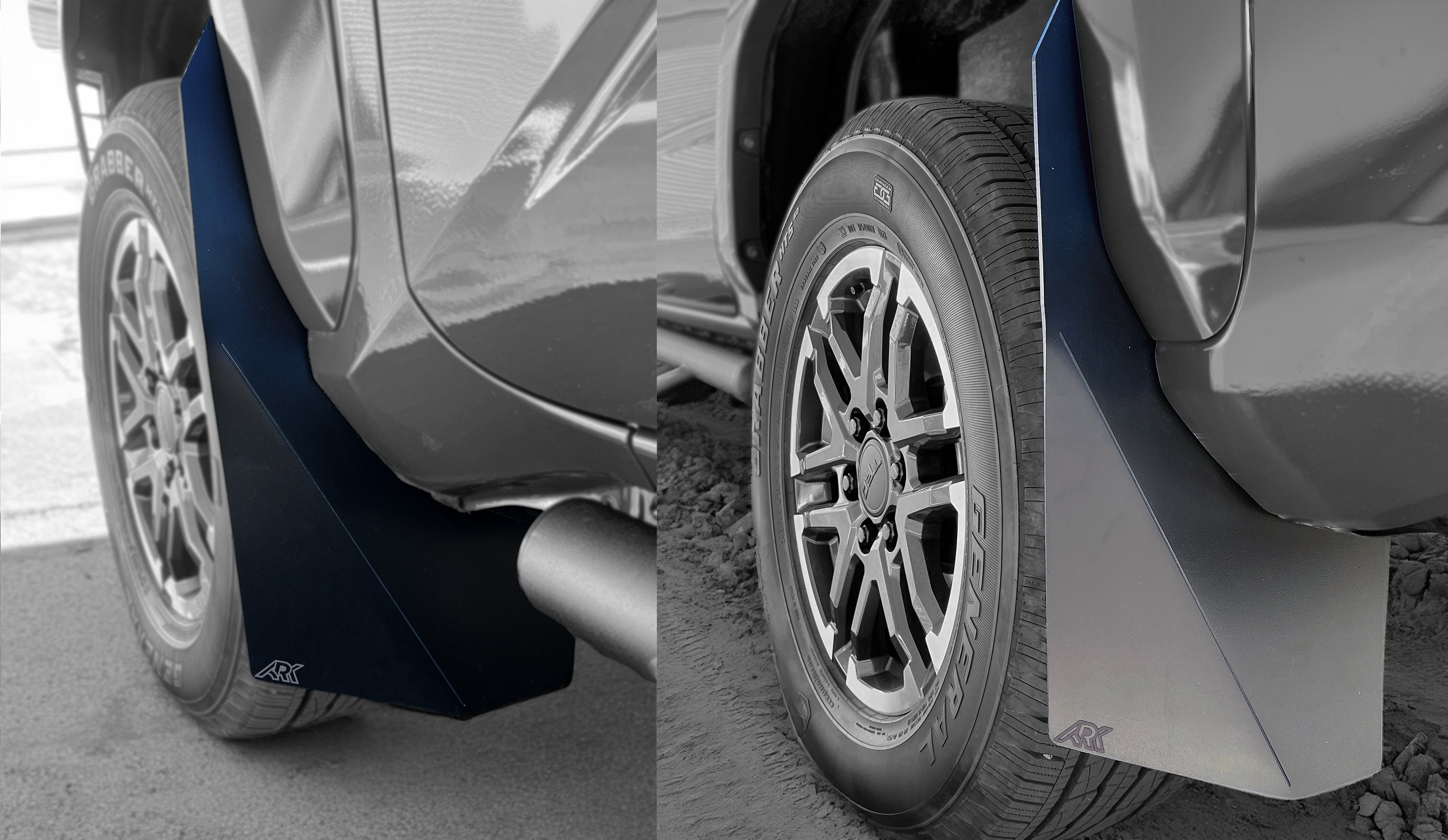 Ark Splash Guards TriXpoly Splash Guards & Mudflap Micros for 2024+ Toyota Tacoma