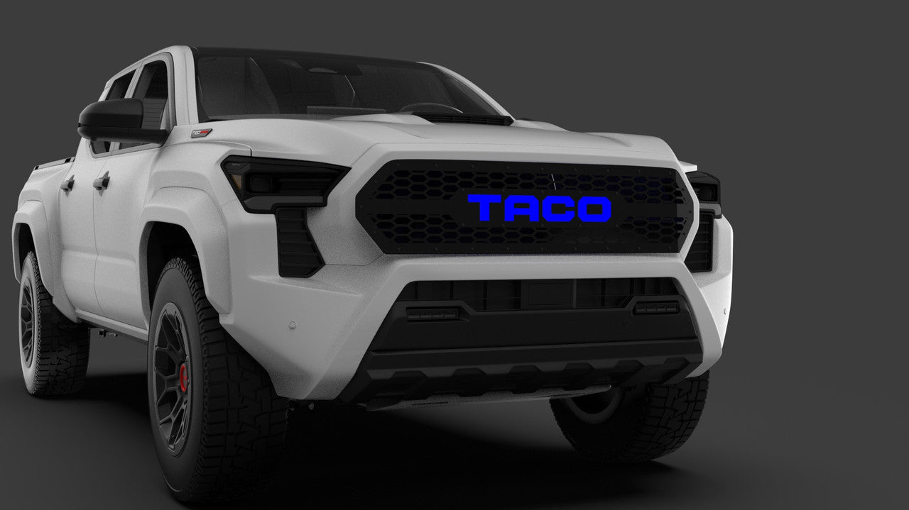 Honeycomb Grille Insert with Led Lettering for 2024–2025 Toyota Tacoma