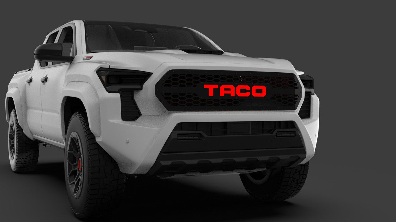 Honeycomb Grille Insert with Led Lettering for 2024–2025 Toyota Tacoma