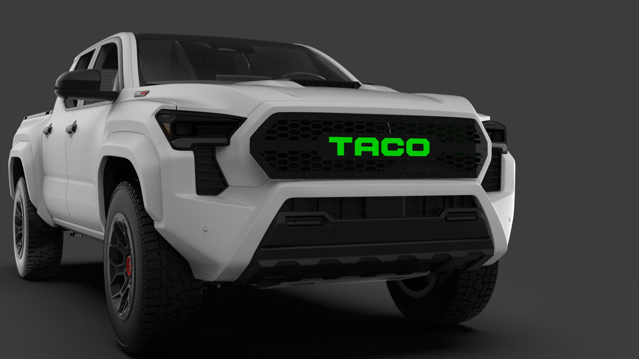 Honeycomb Grille Insert with Led Lettering for 2024–2025 Toyota Tacoma