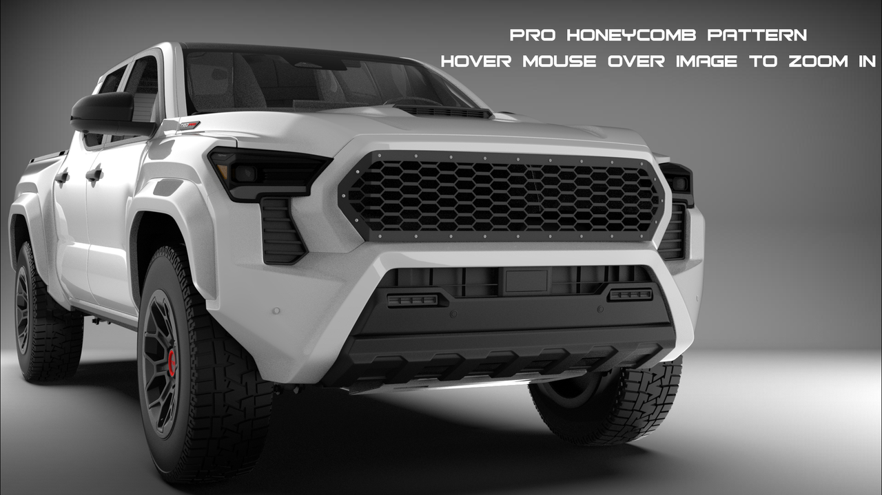 Mesh Grille - Laser Cut Mesh Style for 2024–2025 Toyota Tacoma