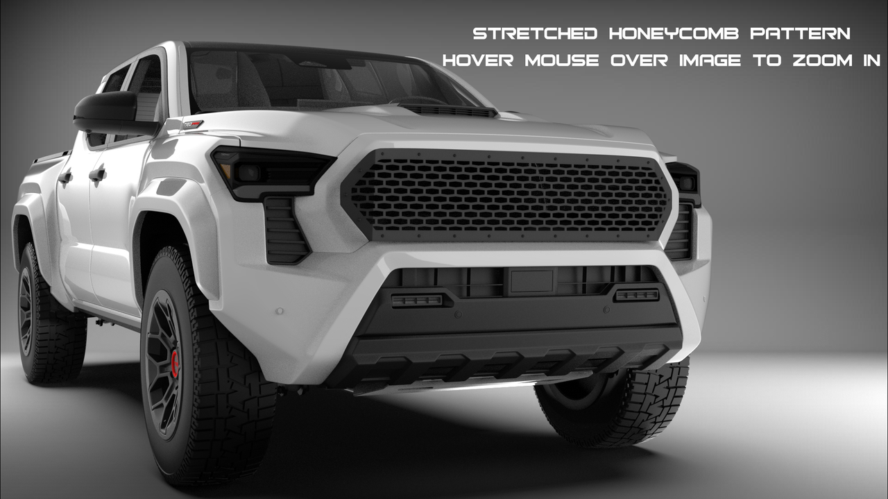 Mesh Grille - Laser Cut Mesh Style for 2024–2025 Toyota Tacoma