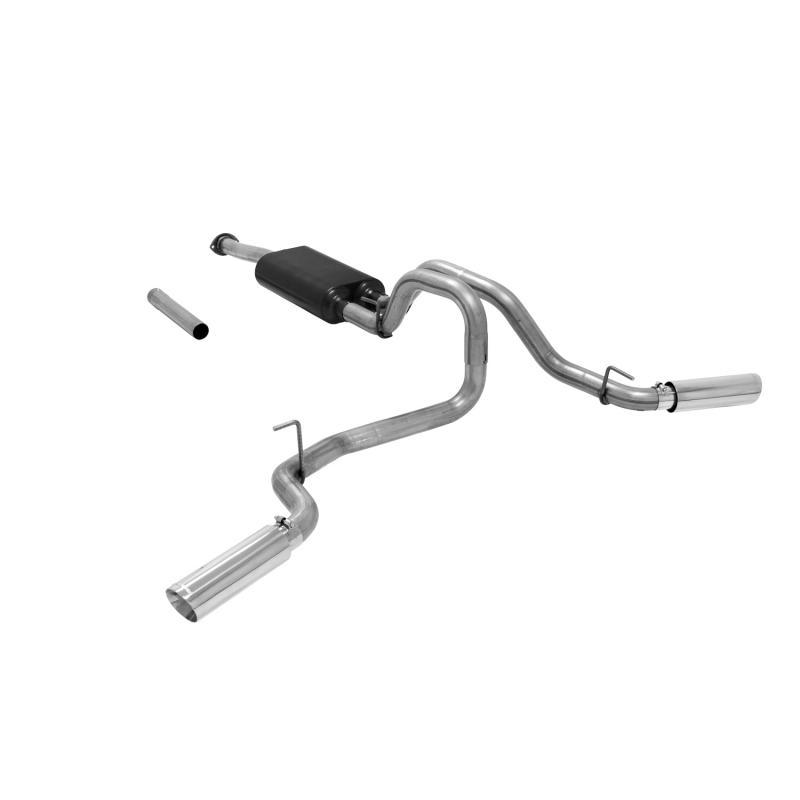Flowmaster Catback System - Dual Side Exit - American Thunder for 3.5L V6 2016–2023 Toyota Tacoma