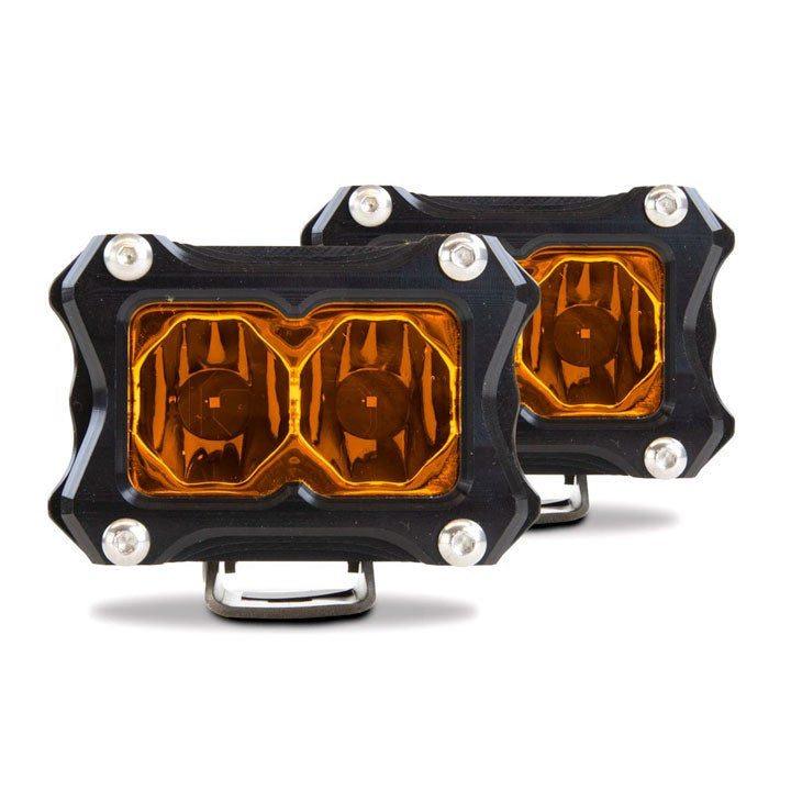 Heretic Studio 6 Series BA-2 Amber 2 Inch Light Pods (pair)