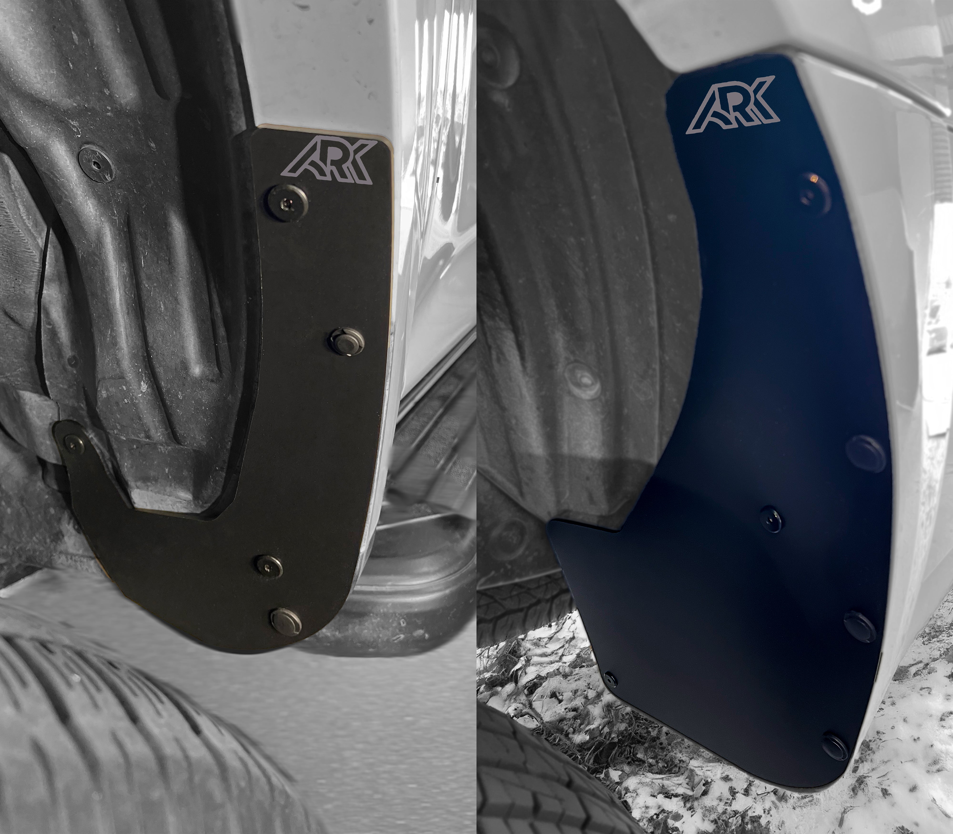 Ark Splash Guards Standard Mud Flap Deletes for 2010–2024 Toyota 4Runner
