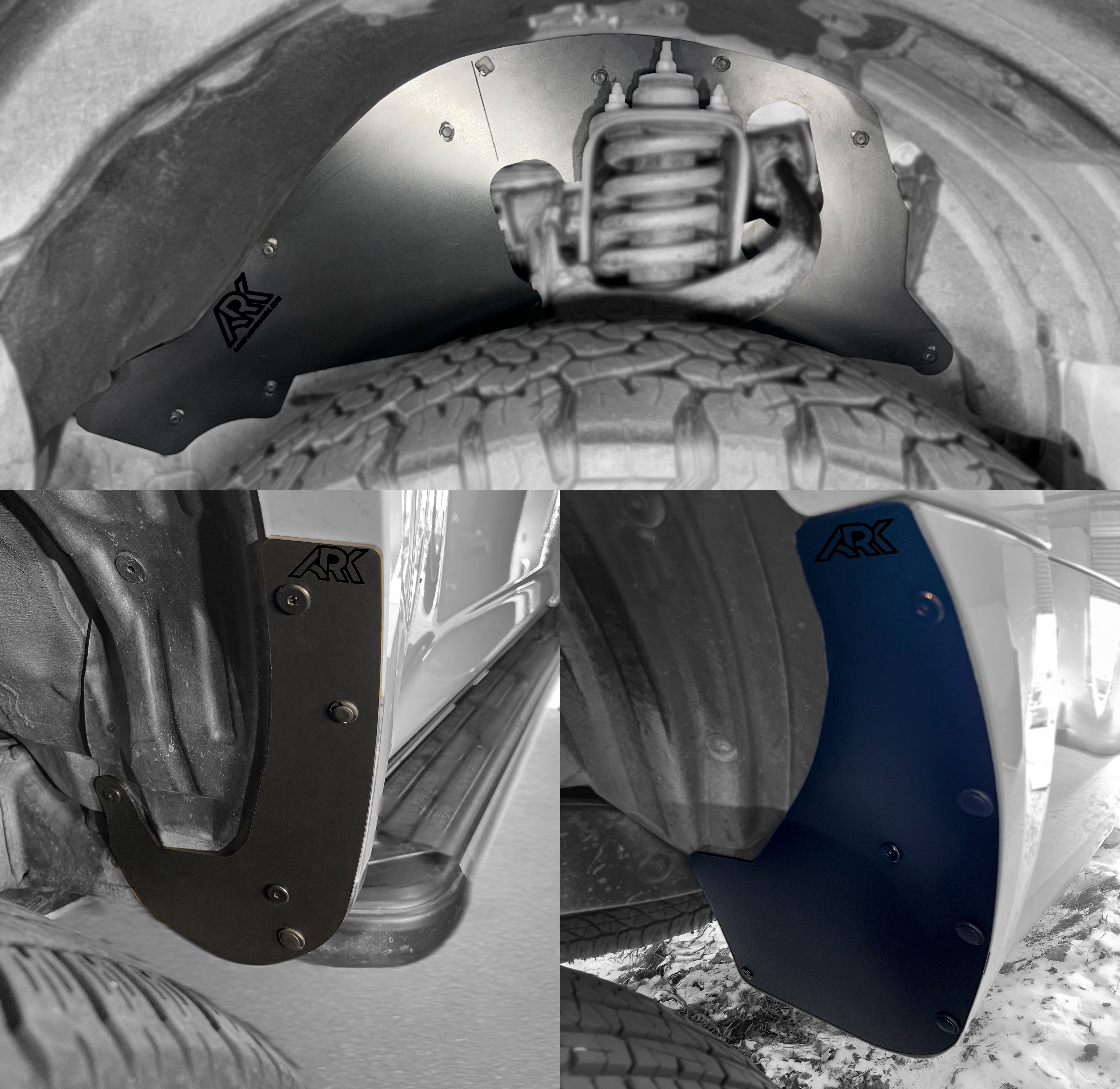 Ark Splash Guards TriXpoly Splash Guards, Mud Flap & Micro Deletes for 2010–2024 Toyota 4Runner