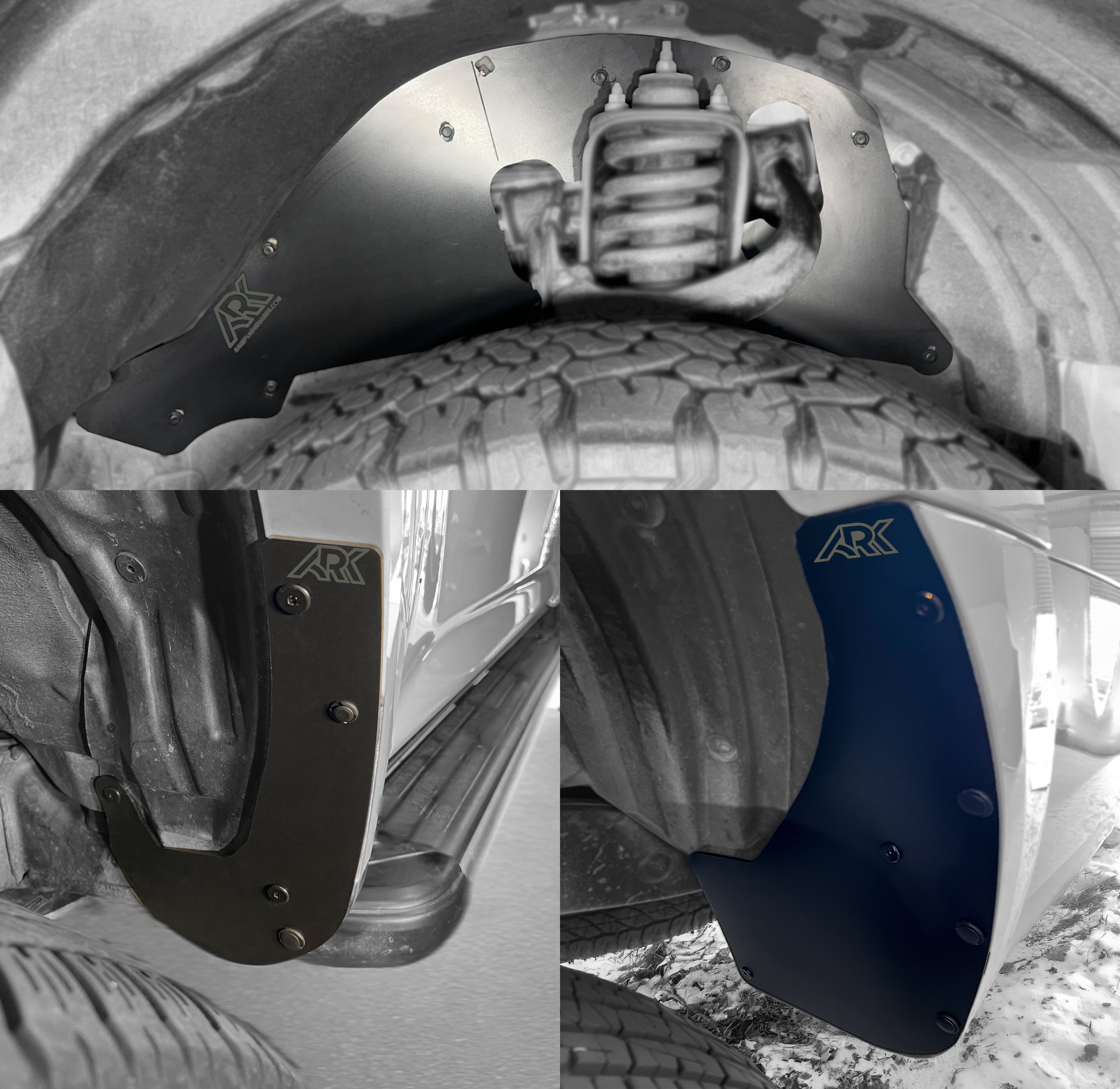 Ark Splash Guards TriXpoly Splash Guards, Mud Flap & Micro Deletes for 2010–2024 Toyota 4Runner