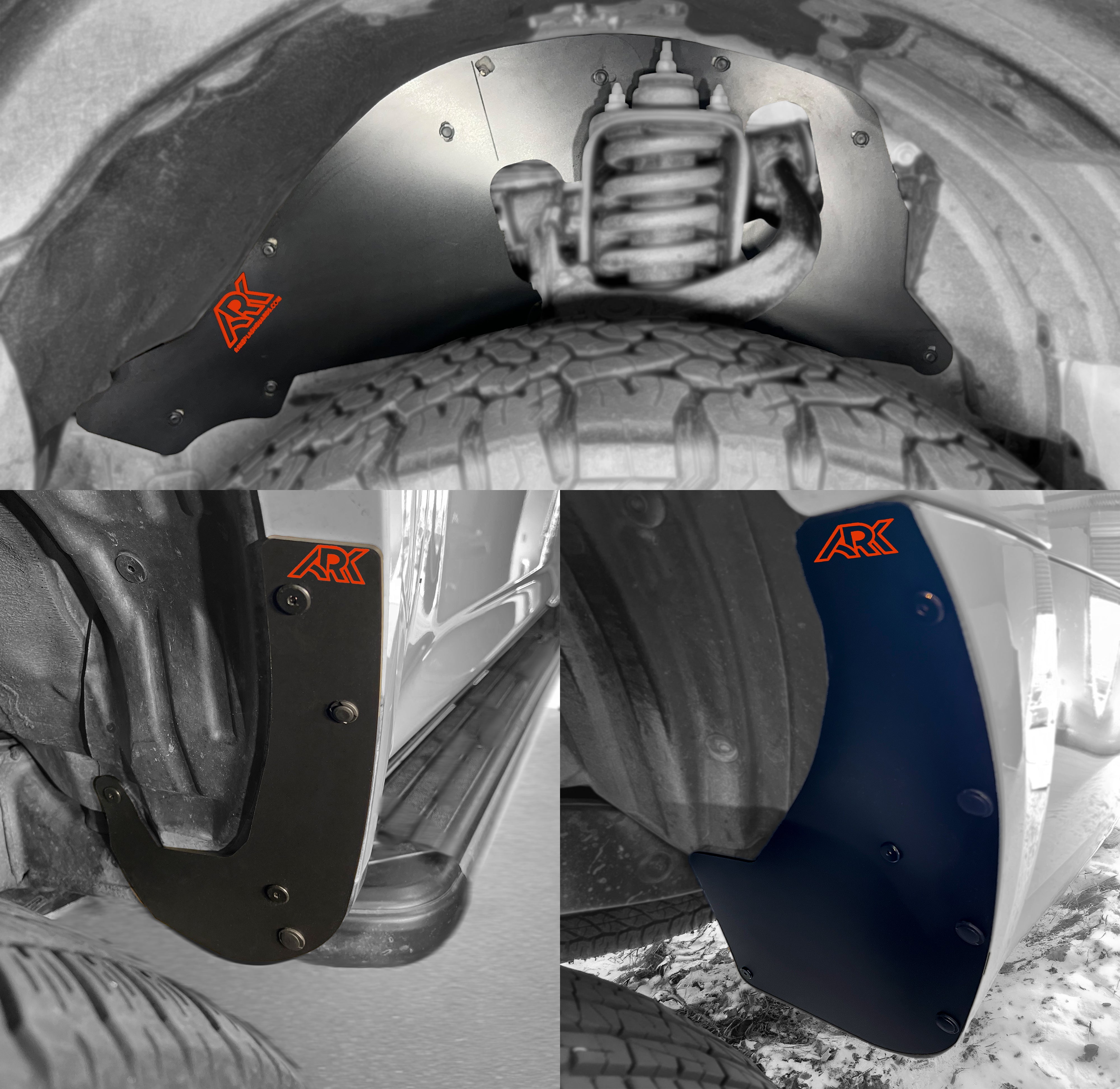 Ark Splash Guards TriXpoly Splash Guards, Mud Flap & Micro Deletes for 2010–2024 Toyota 4Runner