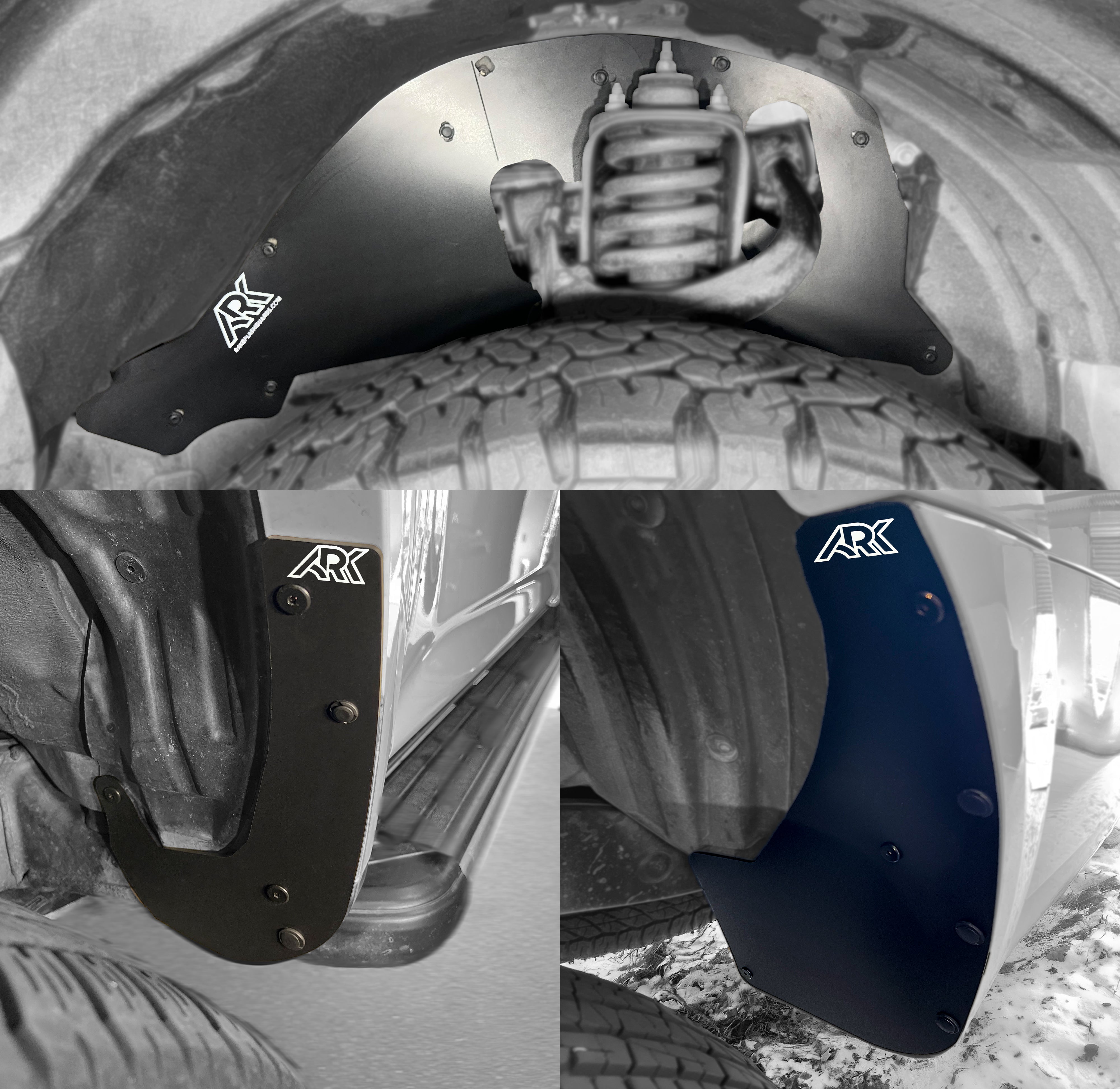 Ark Splash Guards TriXpoly Splash Guards, Mud Flap & Micro Deletes for 2010–2024 Toyota 4Runner