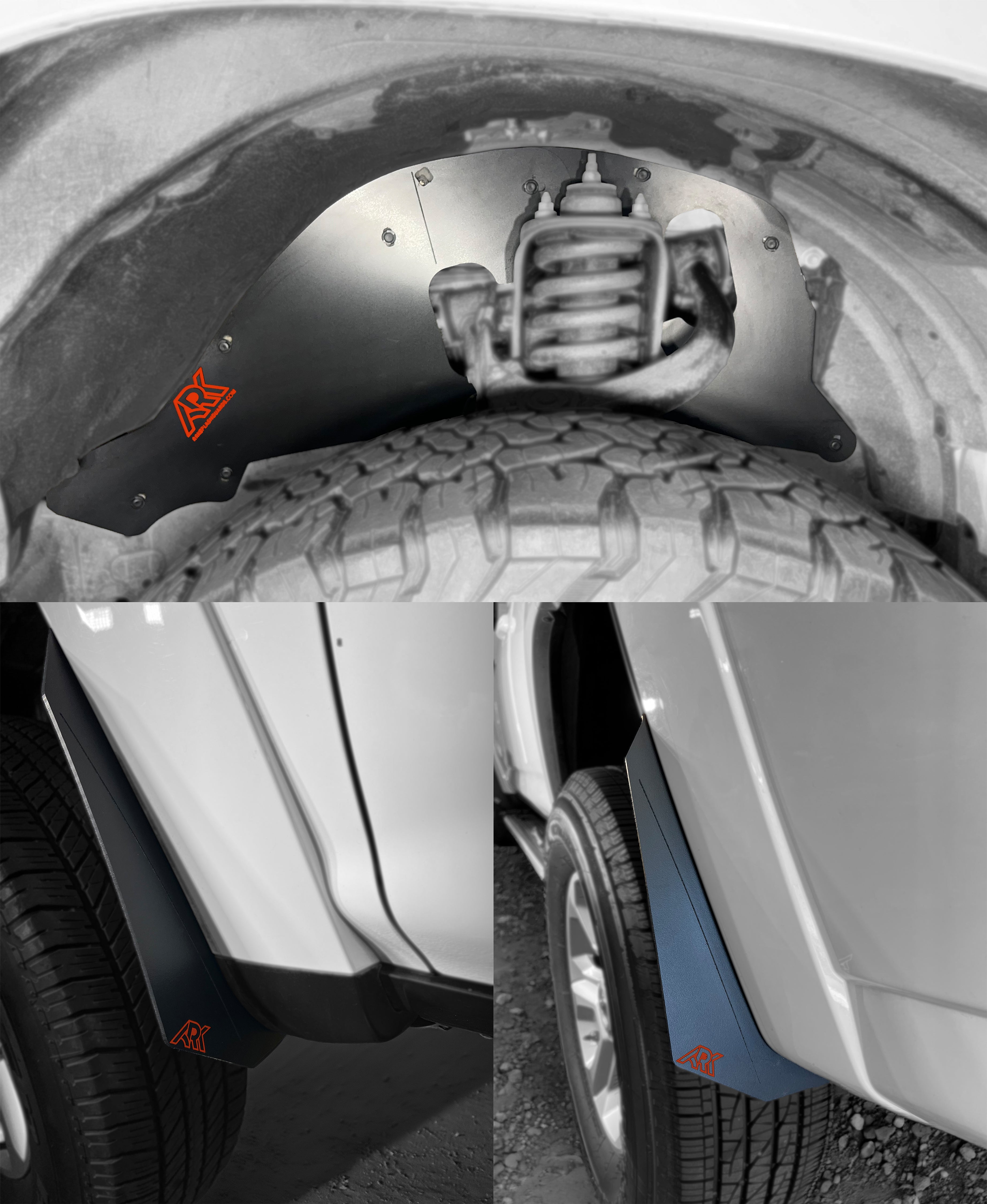 Ark Splash Guards TriXpoly Splash Guards, Mud Flap & Micro Deletes for 2010–2024 Toyota 4Runner