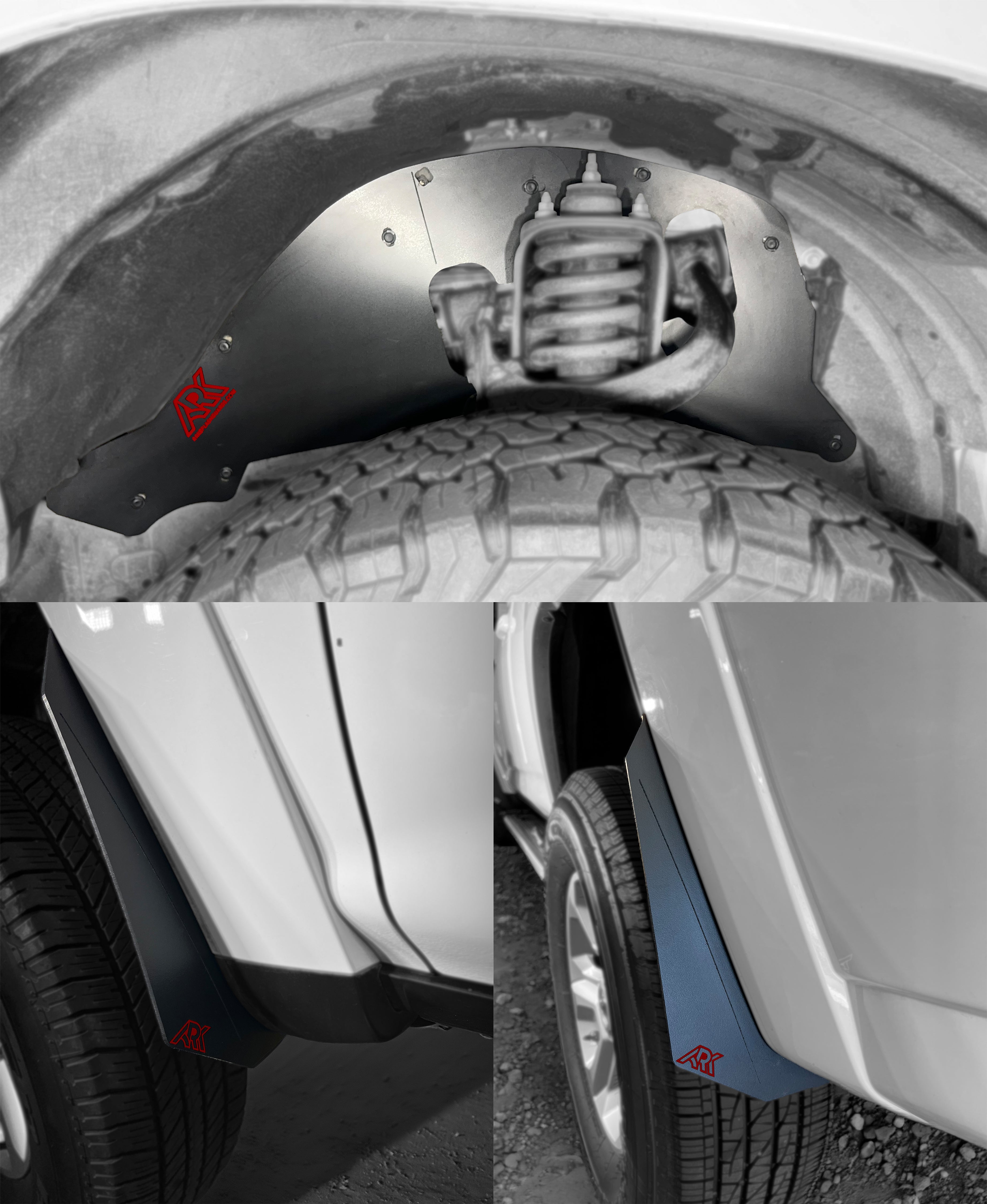 Ark Splash Guards TriXpoly Splash Guards, Mud Flap & Micro Deletes for 2010–2024 Toyota 4Runner