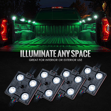 8 RGB Led Light Pod Set with Remote Control Replacement for 1995-Older Toyota Tacoma