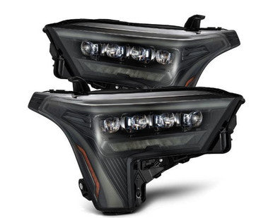 NOVA Series Projector Headlights Alpha Black with White DRL Alpharex for 2022–2023 Toyota Tundra