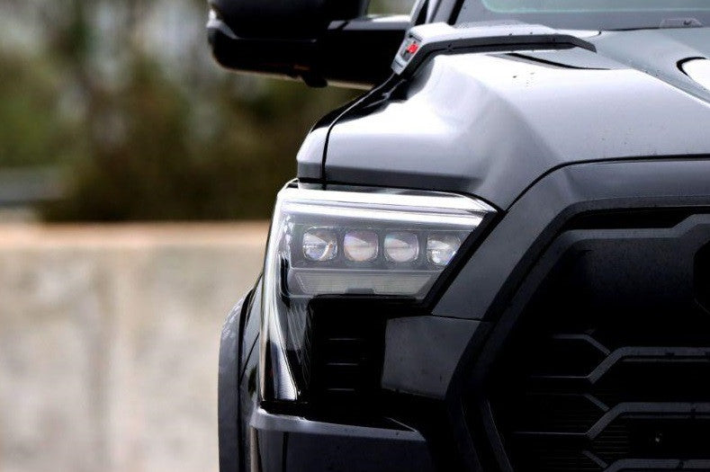 NOVA Series Projector Headlights Alpha Black with White DRL Alpharex for 2022–2023 Toyota Tundra