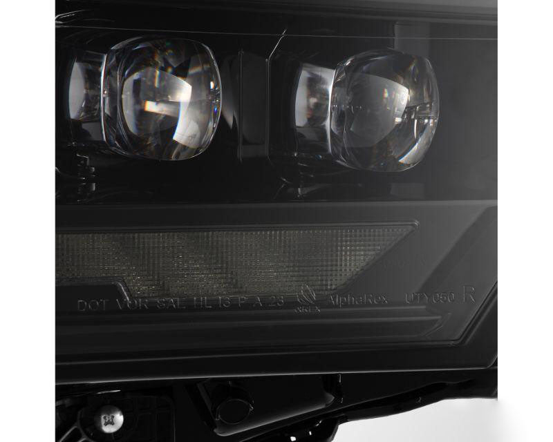 NOVA Series Projector Headlights Alpha Black with White DRL Alpharex for 2022–2023 Toyota Tundra