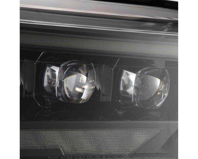 NOVA Series Projector Headlights Alpha Black with Amber DRL Alpharex for 2022–2023 Toyota Tundra