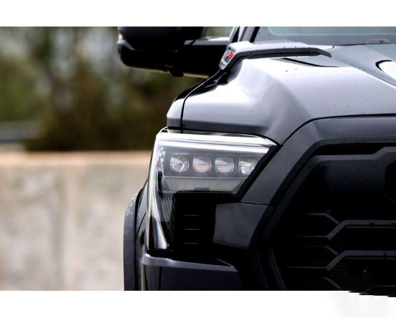 NOVA Series Projector Headlights Black with White DRL Alpharex for 2022–2023 Toyota Tundra