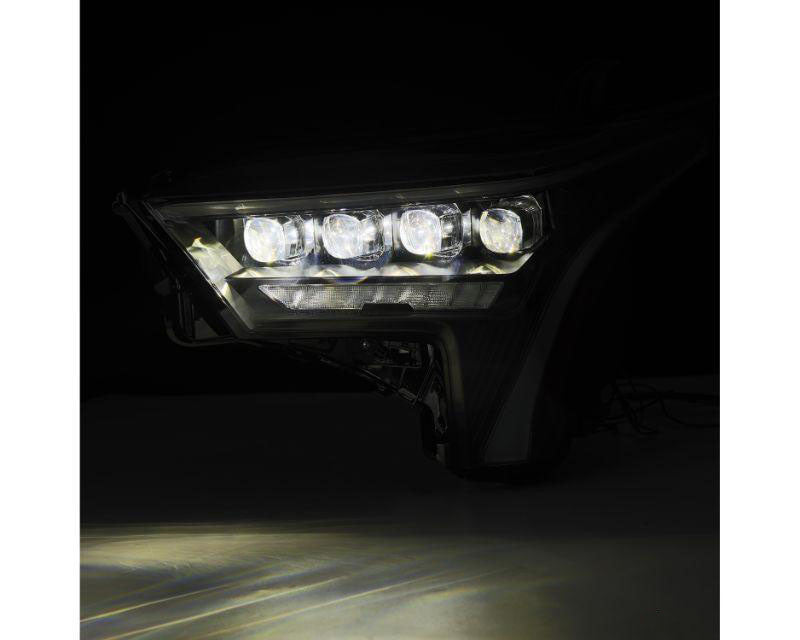 NOVA Series Projector Headlights Black with Amber DRL Alpharex for 2022–2023 Toyota Tundra