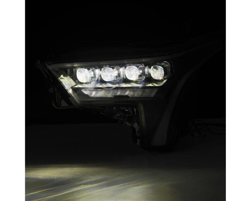 NOVA Series Projector Headlights Black with White DRL Alpharex for 2022–2023 Toyota Tundra