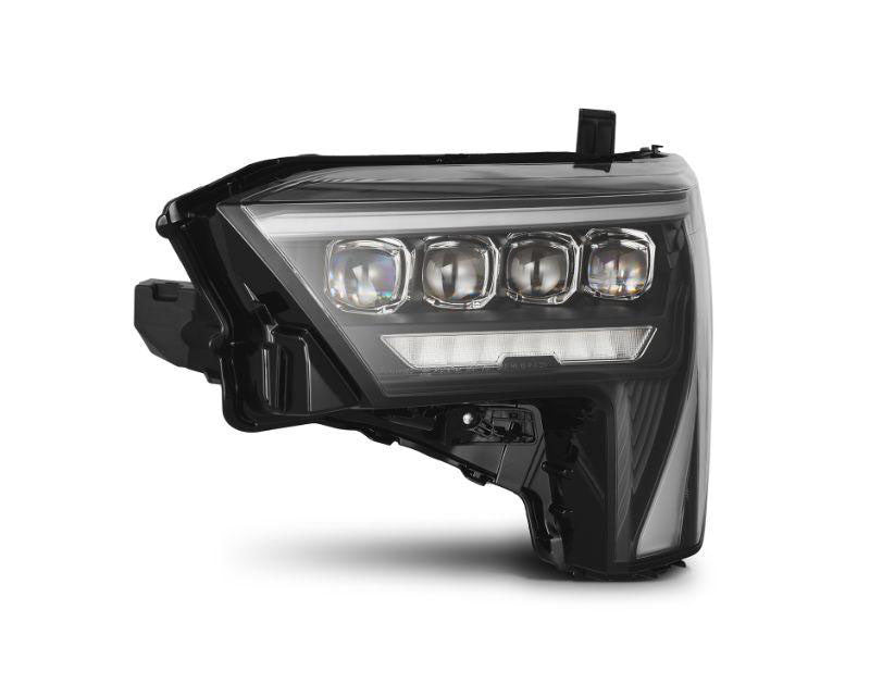 NOVA Series Projector Headlights Black with White DRL Alpharex for 2022–2023 Toyota Tundra