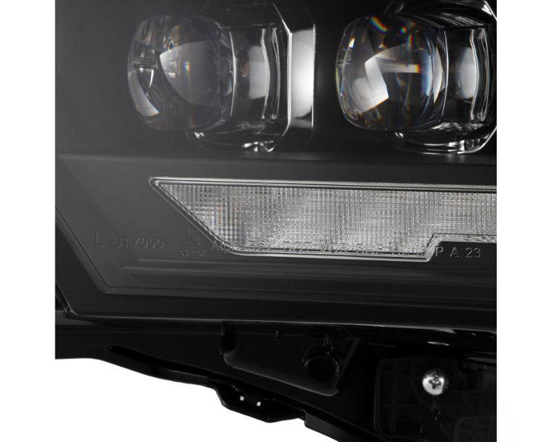 NOVA Series Projector Headlights Black with White DRL Alpharex for 2022–2023 Toyota Tundra