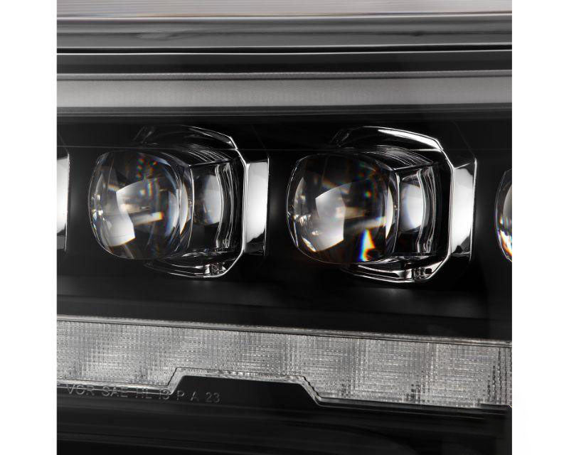 NOVA Series Projector Headlights Black with White DRL Alpharex for 2022–2023 Toyota Tundra