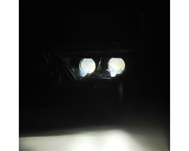 LUXX Series Projector Headlights Alpha Black with Amber DRL Alpharex for 2022–2023 Toyota Tundra