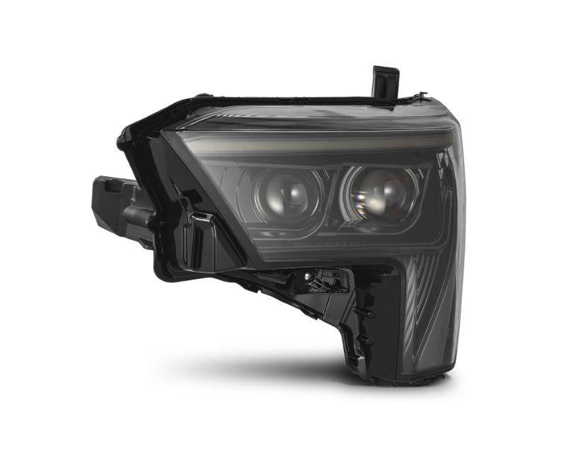 LUXX Series Projector Headlights Alpha Black with Amber DRL Alpharex for 2022–2023 Toyota Tundra