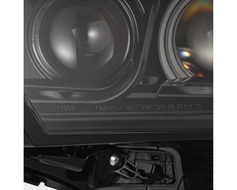 LUXX Series Projector Headlights Alpha Black with White DRL Alpharex for 2022–2023 Toyota Tundra