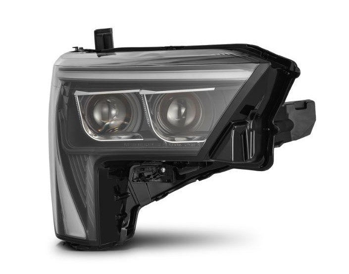 LUXX Series Projector Headlights Black with Amber DRL Alpharex for 2022–2023 Toyota Tundra