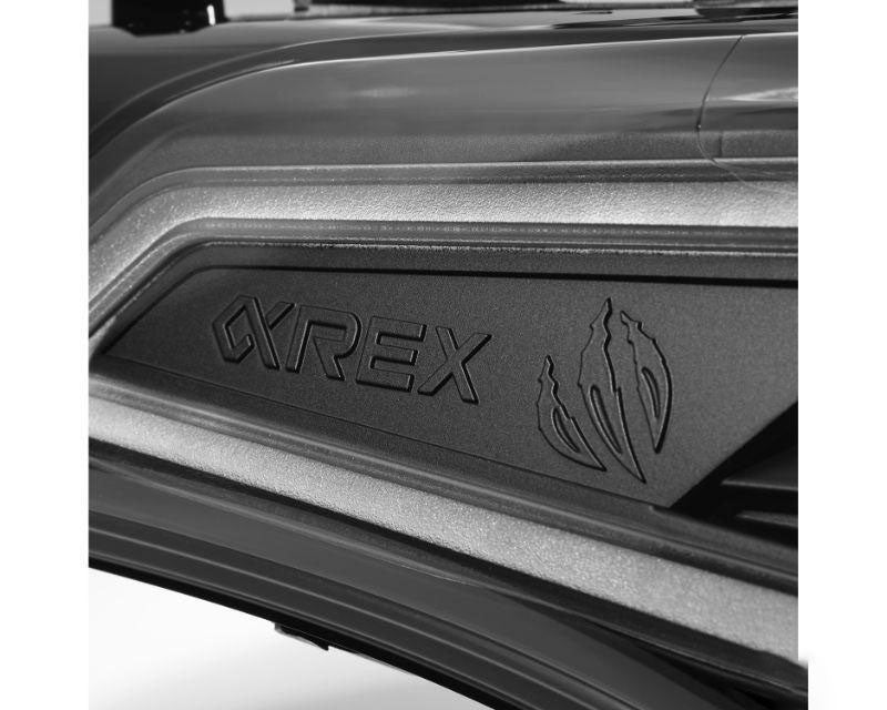LUXX Series Projector Headlights Black with Amber DRL Alpharex for 2022–2023 Toyota Tundra