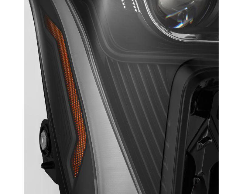 LUXX Series Projector Headlights Black with White DRL Alpharex for 2022–2023 Toyota Tundra