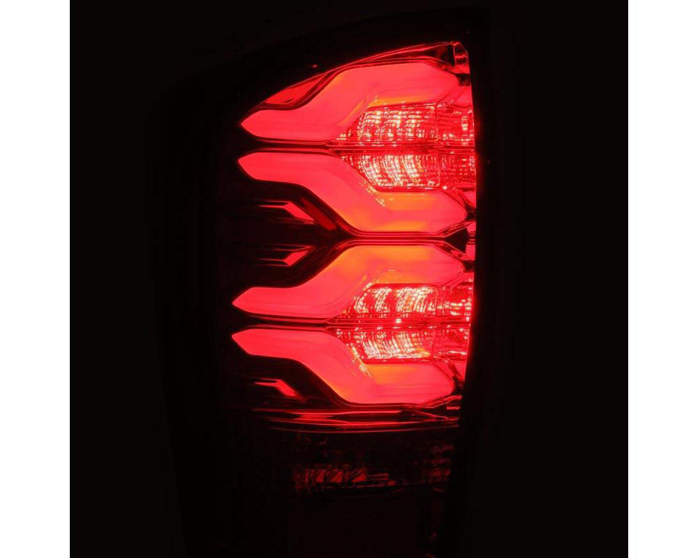 Pro-series Tail Lights Jet Black Alpharex for 2016–2023 Toyota Tacoma