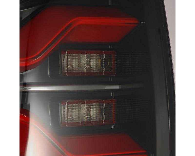 LUXX-series Led Tail Lights Black Red Alpharex for 2016–2021 Toyota Tacoma