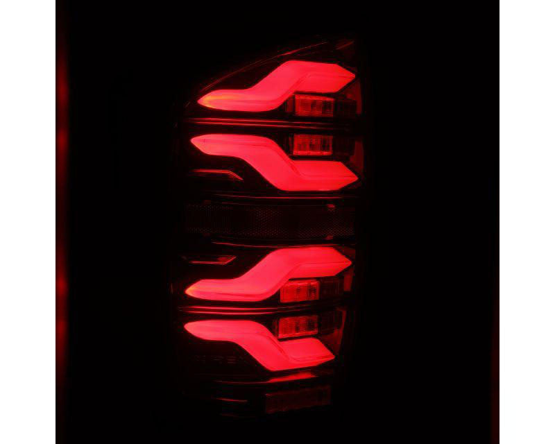 LUXX-series Led Tail Lights Black Red Alpharex for 2016–2021 Toyota Tacoma