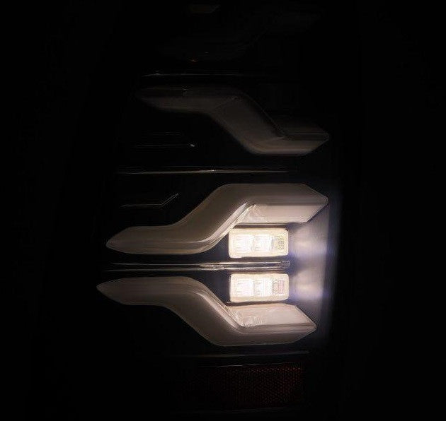 LUXX-series Led Tail Lights Black Alpharex for 2005–2015 Toyota Tacoma