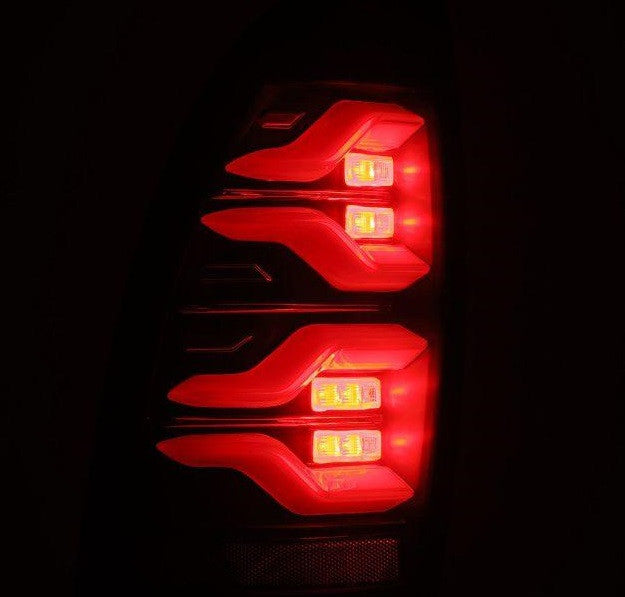 LUXX-series Led Tail Lights Black Alpharex for 2005–2015 Toyota Tacoma