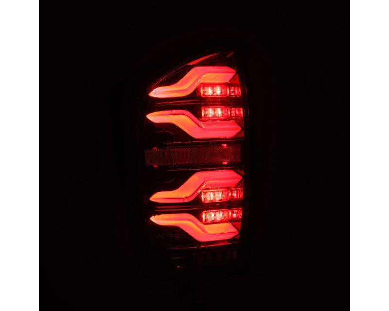 LUXX-series Led Tail Lights Alpha Black Alpharex for 2016–2023 Toyota Tacoma