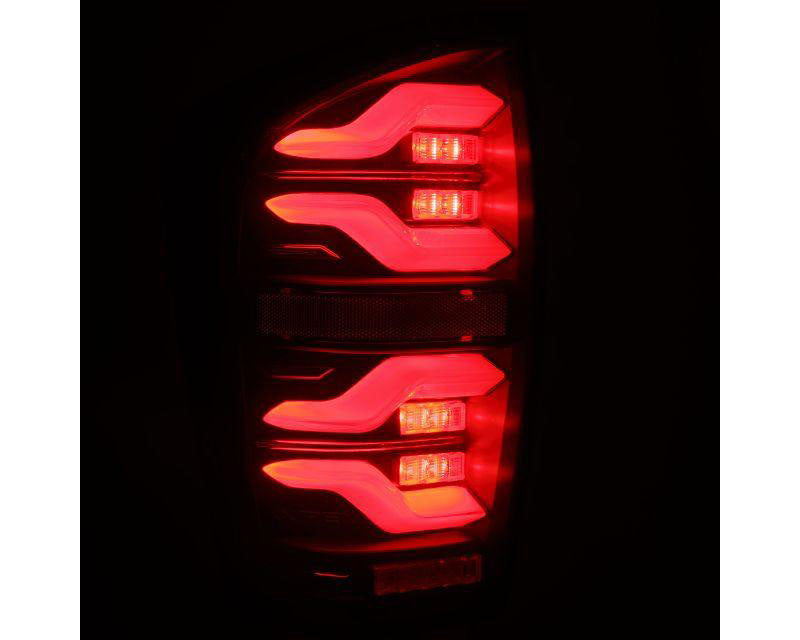 LUXX-series Led Tail Lights Black Alpharex for 2016–2023 Toyota Tacoma