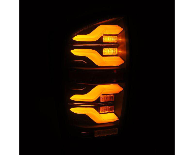 LUXX-series Led Tail Lights Black Alpharex for 2016–2023 Toyota Tacoma
