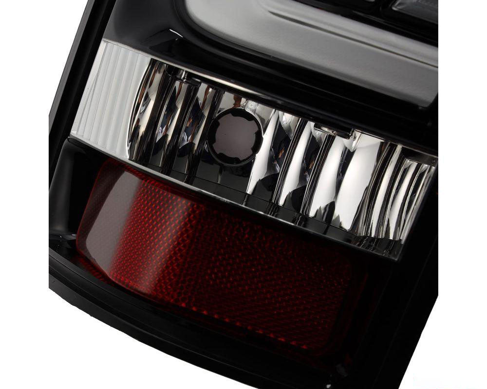 Pro-series Tail Lights Jet Black Alpharex for 2005–2015 Toyota Tacoma