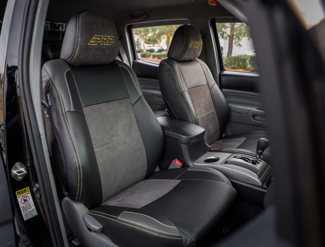 PRP Front Seat Covers - TRD & Sport Edition Pair for 2012-2015 Toyota Tacoma