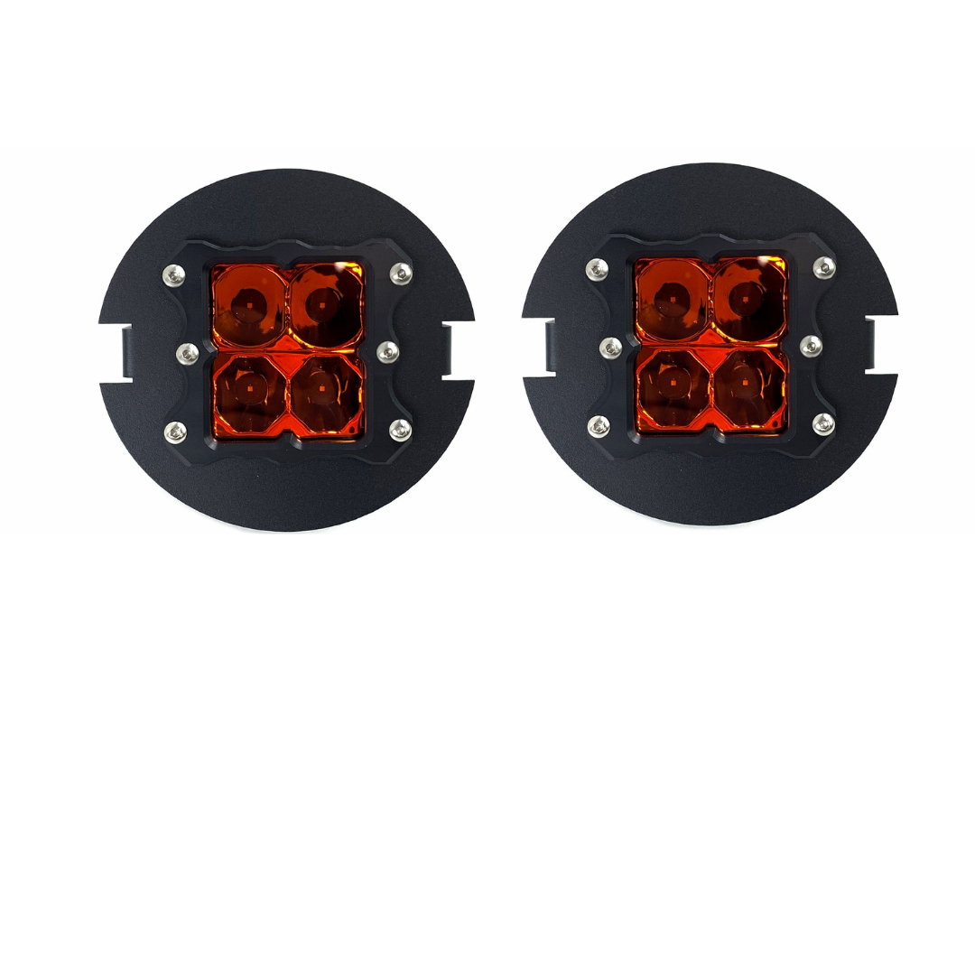 Heretic Studio Led Fog Light Kit - Amber Lens for 2005–2011 Toyota Tacoma